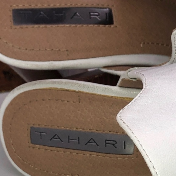 Tahari White Women's Mules Sz 8 Millis - Picture 5 of 6